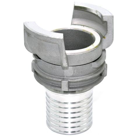 Demi raccord symétrique Guillemin, pompier, à douille annelée réduite à collerette DN 80 x 80mm