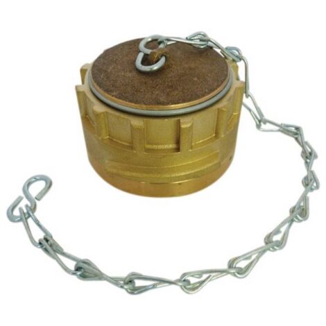 Bouchon Guillemin Symétrique DN 80 – En Polypropylène, Avec Verrou Et Chaînette – Pour Réseaux Incendie, Protection D’embouts