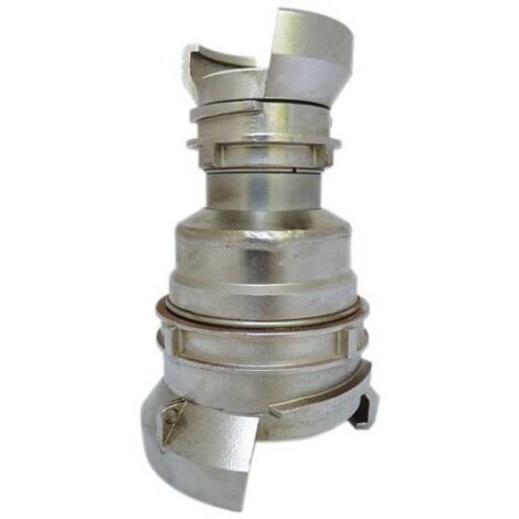 Raccord symétrique Guillemin, pompier, de réduction avec verrous en inox DN 80-50