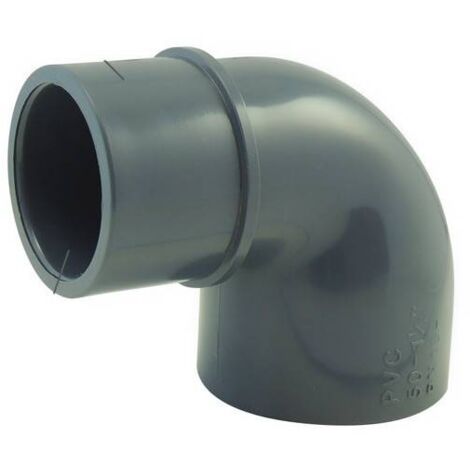 Coude 90° M/F ou coude réduit 90° F/F à coller Ø A: 63mm Ø B: 63mm Ø C : 50mm (1/2)