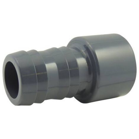 Douille cannelée en PVC à coller Ø A: 63mm Ø B: 50mm Ø C : 60mm