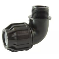 Raccord PE compression - Adaptateur coudé à 90° mâle PE Compression Codital Ø20/3/4'' de Codital