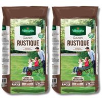 Lot de 2 Sacs Gazon Vilmorin Rustique 5 kg – Pour une Pelouse Robuste et Dense
