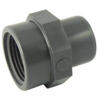 Adaptateur Male à coller / femelle à visser en PVC Ø A: 75mm Ø B: 3''