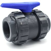 Vanne PVC à visser femelle 3/4''