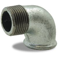 Coude 90° galvanisé male femelle en fonte malléable 4''