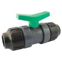 Vanne à sphère pour tube PE PN10 avec raccordements à compression 63mm