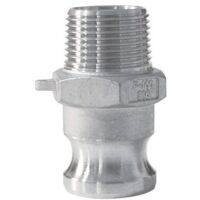 Raccord camlock male - embout fileté male en aluminium - Type F Ø A: 3/4''Ø B: 3/4''