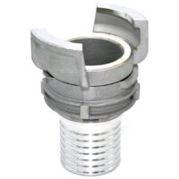 Demi raccord symétrique Guillemin, pompier, à douille annelée réduite à collerette DN 100 x 102mm