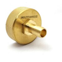 Raccord femelle S60x6 - embout cannelé 16mm en laiton