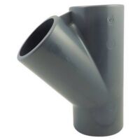 Té égal 45° F / F / F en PVC à coller 63mm