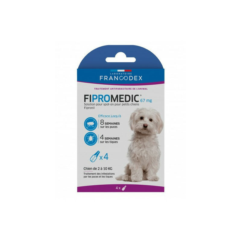 Fiprotec 67 mg- solution antiparasitaire spot-on pour chien de 2 à