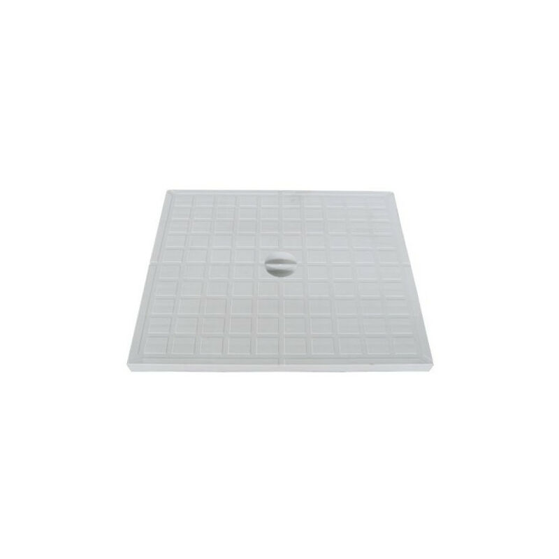 30 par 30 cm couvercle piéton plein pour regard évacuation PVC plat - jardiboutique