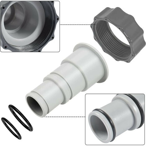 2 Adaptateurs De Tuyau Piscine Intex Type A – Lemotoy Pour Raccords 32mm/38mm Et Pompes 1500-4000 GPH