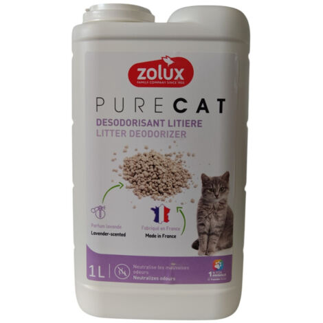 Désodorisant pour litière fraîcheur lavande 1 litre pour chat - zolux (1/5)