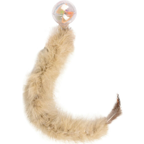 1 Balle Boa avec plume 47 cm jouet pour chat couleur aléatoire - Flamingo (1/5)