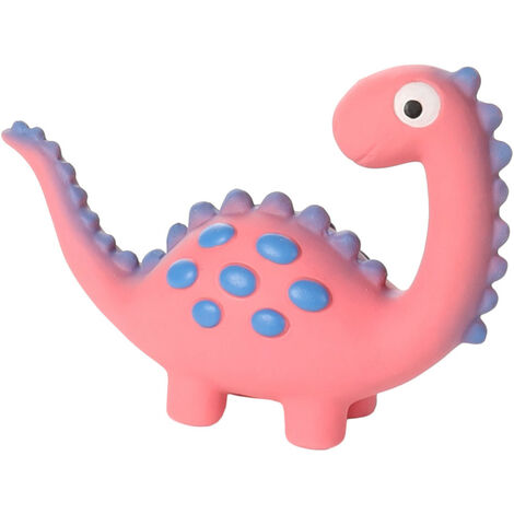 Jouet Dinosaure rose en latex hauteur 10 cm pour chien - Flamingo (1/4)