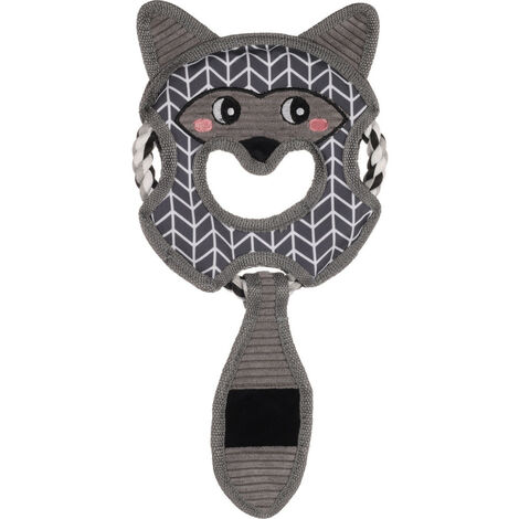 Jouet Jokko avec corde gris 18 x 39 x 2 cm pour chien - Flamingo (1/3)