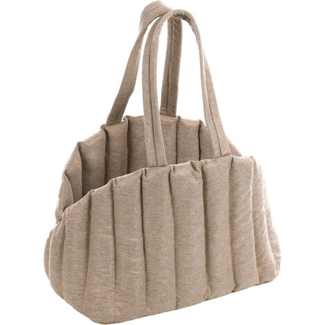Sac de transport Gladys Beige 58cm x 32cm x 34cm H chien max 5 kg - Flamingo (1/5)