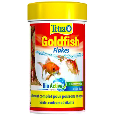 Goldfish Flocons 20 g - 100 ml Aliment complet pour les poissons rouge - Tetra