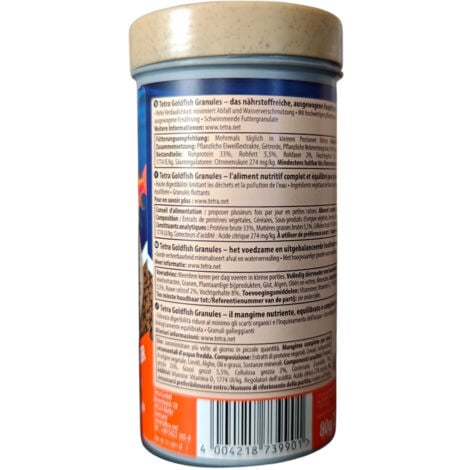 Goldfish Granules  80g - 250 ml Aliment complet pour les poissons rouge - Tetra