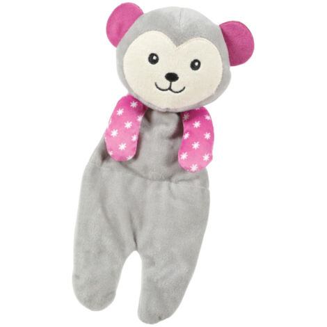 Peluche grise maxou bruissant debout 25 cm jouet pour chiots - zolux (1/2)