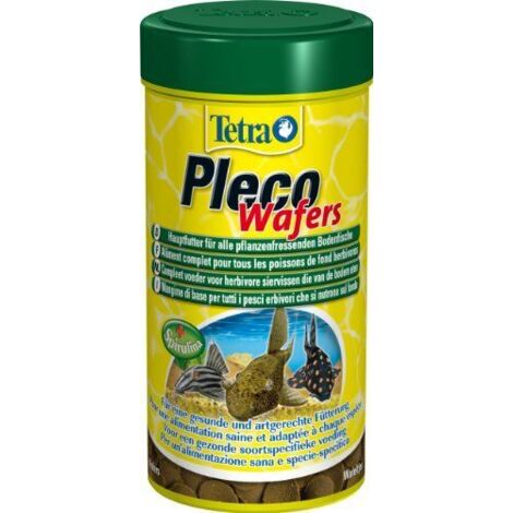 Pleco veggie wafers, aliment complet pour poissons de fond herbivores 110g/250ml - Tetra