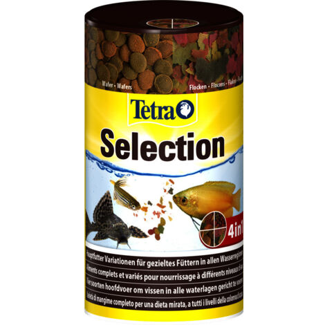 Menu Selection 4 aliment complet pour poissons tropicaux 95g/250ml - Tetra