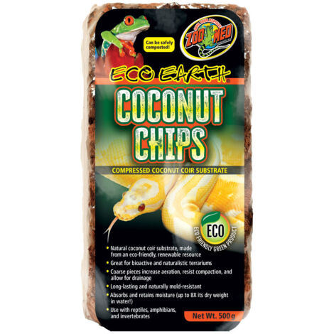 Nouveaux chips de noix de coco Eco Earth 500 gr, pour substrats reptiles - Zoo Med
