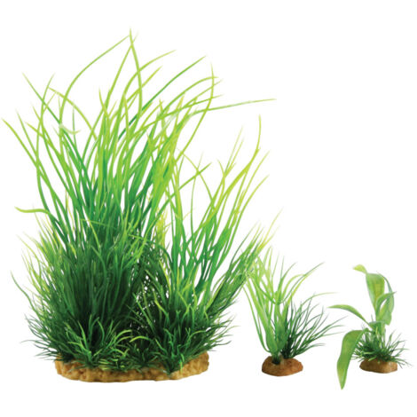 Wiha n°1 plantes artificielles 3 pieces H 21 cm Plantkit décoration d'aquarium - zolux (1/3)