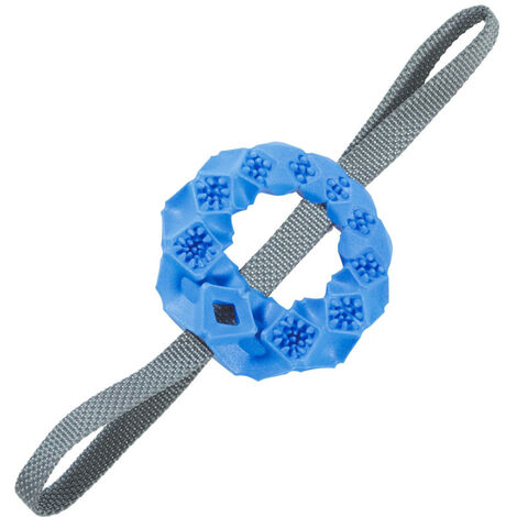 Jouet Cercle TPR cache friandises bleu ø 12x 36 cm pour chien - zolux (1/3)