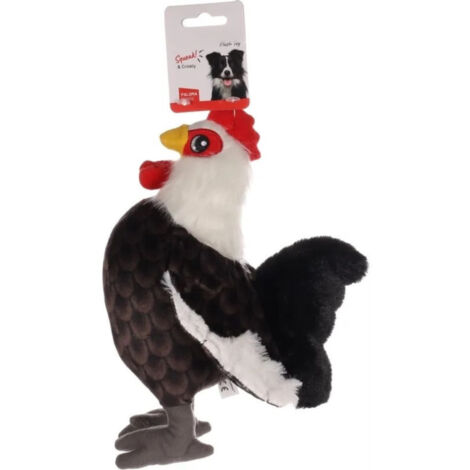 Peluche Coq Paloma brun 28 cm, pour chien - Flamingo