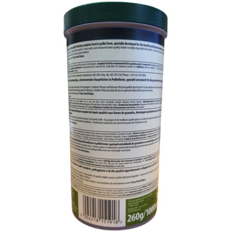 Pond Pellets mini 2-4 mm, pot 1 litre 260 g, TETRA pour poisson d'ornement de bassin de jardin - Tetra