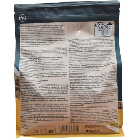 Pond Flakes sac de 4 Litres, 800 g aliment flottant pour poissons d'ornements - Tetra
