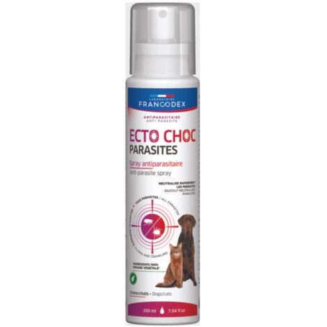 Ecto Choc 200 ml antiparasitaires pour chiens et chats - Francodex (1/5)