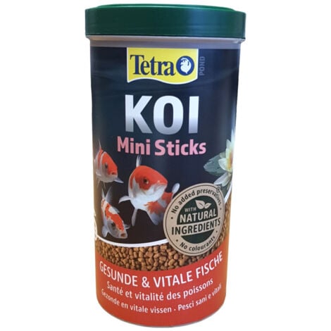 Aliment complet Koï stick junior 1 litre , 370 g pour carpes koï de bassin jusqu'à 15 cm - Tetra