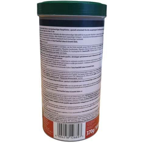 Aliment complet Koï stick junior 1 litre , 370 g pour carpes koï de bassin jusqu'à 15 cm - Tetra
