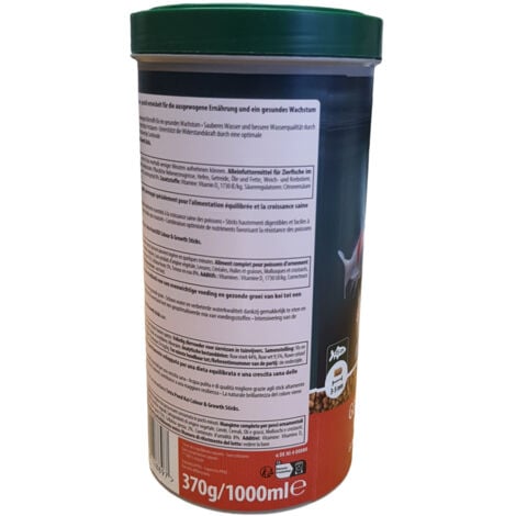 Aliment complet Koï stick junior 1 litre , 370 g pour carpes koï de bassin jusqu'à 15 cm - Tetra