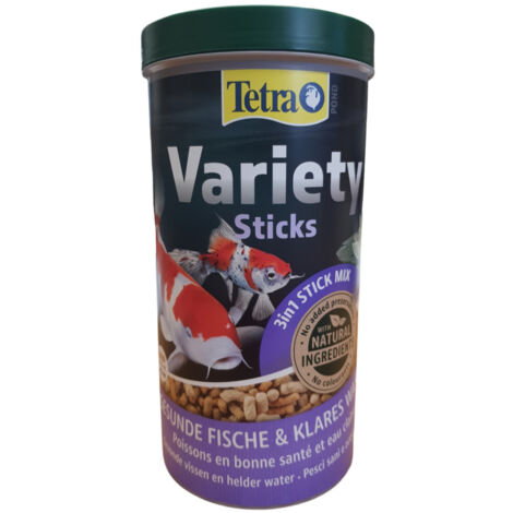 Variety Sticks 1 litre - 150 g nourritures pour poissons rouges, carpes Koïs et vos mélanotes - Tetra (1/3)