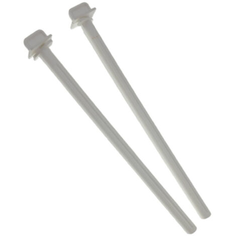 2 Perchoirs plastique blanc de 21.5 cm, pour oiseaux - Flamingo