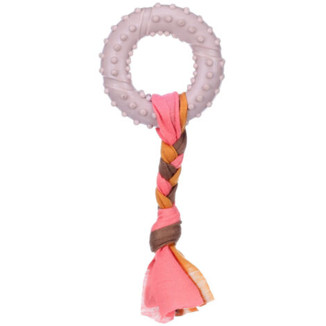 Jouet Bunty Anneau Taupe 17 x 7.3 x 2.1 cm pour Chiot - Flamingo (1/3)