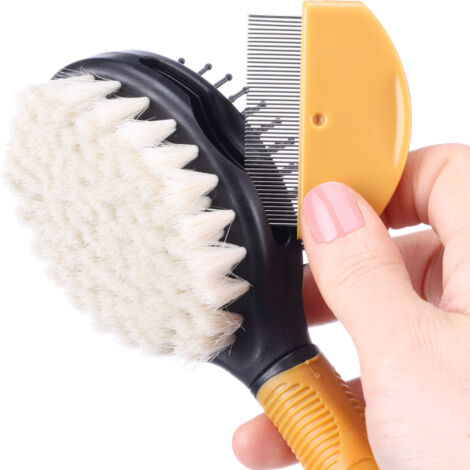 Brosse douce , Brosse à picots et Peigne à puces pour Chiot - Flamingo (1/3)