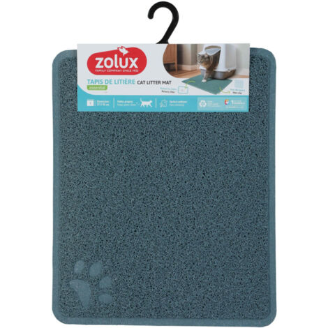 Tapis d'hygiène 37 x 45 cm bleu pour maison de toilette chat - zolux (1/2)