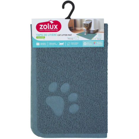 Tapis d'hygiène 60 x 90 cm bleu pour maison de toilette chat - zolux (1/2)