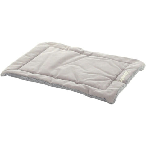 Coussin rectangle gris alisha, 55.5 x 38.5 x 2 cm, chien et chat - Flamingo (1/5)