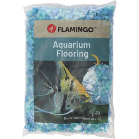Gravier Gruzo Bleu Turquoise 6- 8 mm 1 kg pour aquarium - Flamingo (1/2)