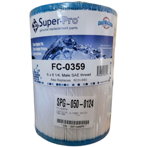 Cartouche de filtration FC-0359, PWW50P3, filtration piscine ou spa - SUPER.PRO (1/3)