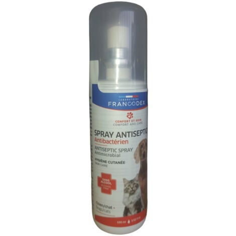 Spray Antiseptique 100 ml, pour chats et chiens - Francodex