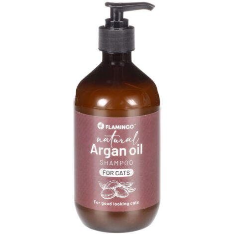 Shampoing Nature a l'huile d'argan 500 ml pour chat - Flamingo (1/2)