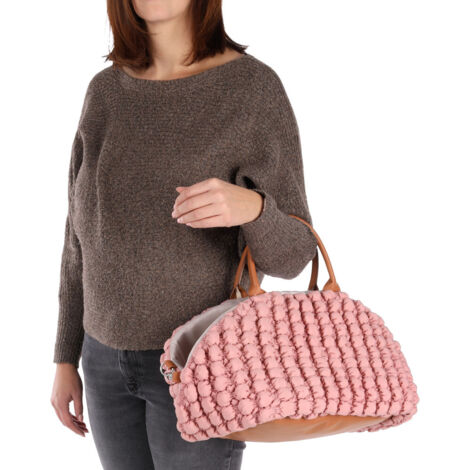 Sac de transport Yzma Rose 42cm L x 26cm l x 25cm H pour petit chien max 4 kg - Flamingo (1/5)